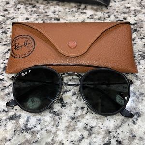 Ray Ban Polarized Black RB 3647-N Double Bridged Legend